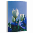 Elegant White Tulips - Spring Wall Art Floral Botanical Canvas