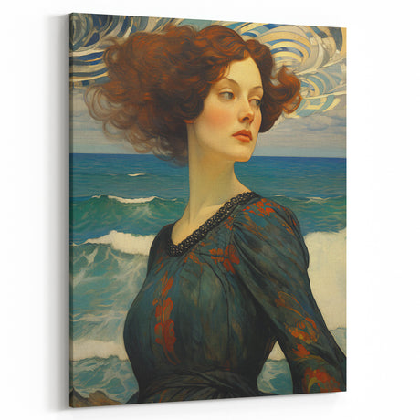 Antique Portrait Prints - Elegant Oceanic Vintage Wall Art
