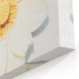 White Lotus Flower - Spring Wall Art Floral Botanical Canvas