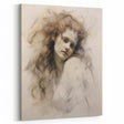 Timeless Vintage Portrait - Ethereal Woman Sketch Wall Art