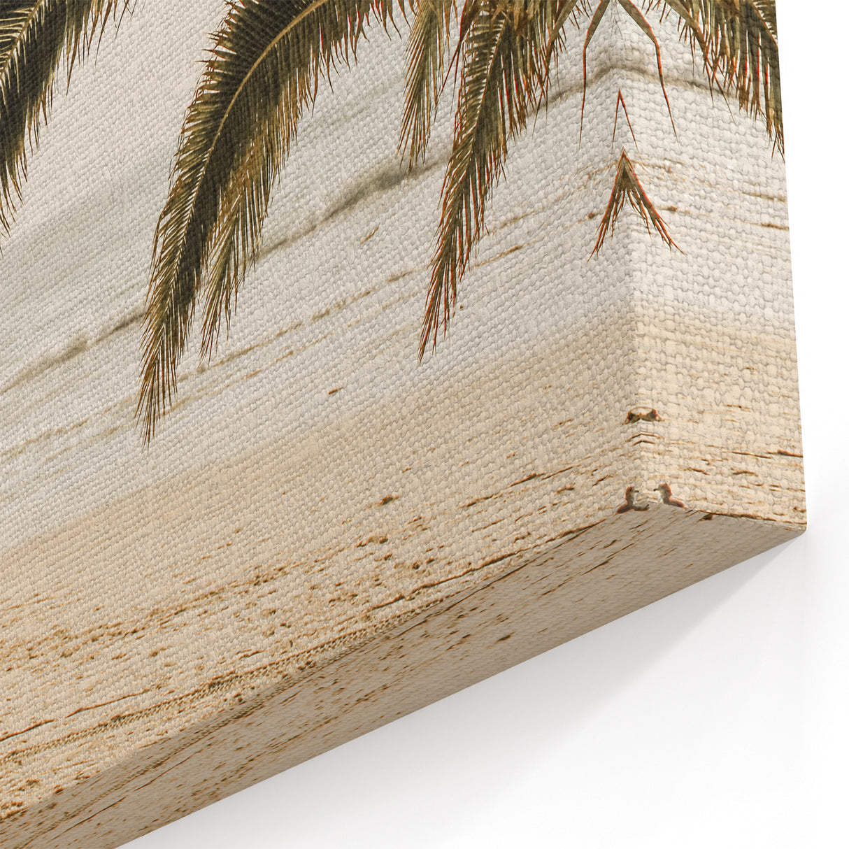 Summer Wall Art - Tropical Palm Beach Scene Summer Canvas Art