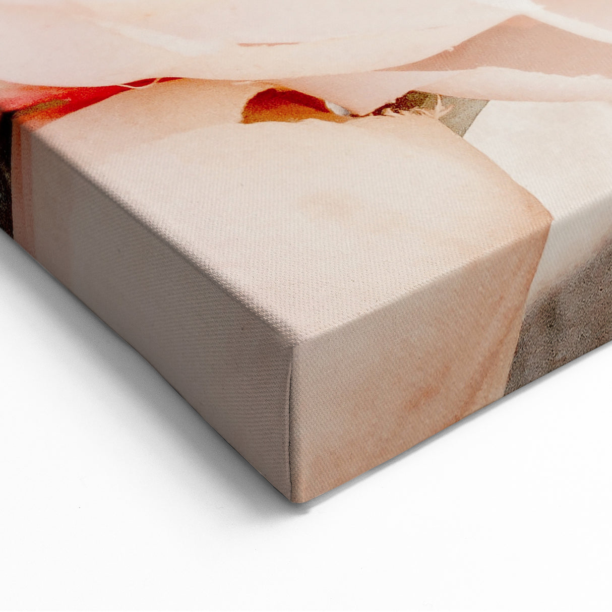 Soft Peach Peony - Spring Wall Art Floral Botanical Canvas