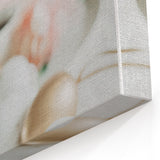 White and Gold Easter Eggs - Spring Wall Art Elegant Decor