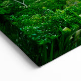 Majestic Waterfall in Green Forest - Spring Wall Art Landscape Canvas