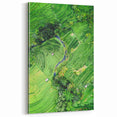 Lush Green Rice Terraces - Spring Wall Art Nature Landscape Canvas