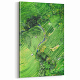 Lush Green Rice Terraces - Spring Wall Art Nature Landscape Canvas