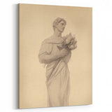 Classic Portrait Artwork - Vintage Statue-Inspired Canvas Art