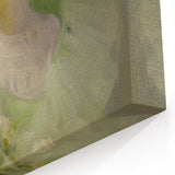 Antique Portrait Prints - Elegant Lady in Soft Green Gown Canvas