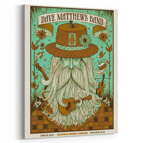 Dave Matthews Band Retro Poster Art - Vintage Music Wall Decor