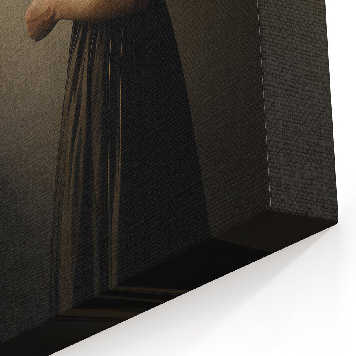 Vintage Portrait Art - Elegant Woman in Warm Light Canvas Print