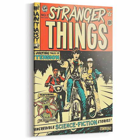 Vintage Comics Wall Art – Stranger Things Retro Sci-Fi Poster