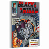 Vintage Comics Wall Art – Black Widow Retro Superhero Poster