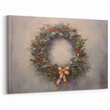 Rustic Christmas Wall Art – Festive Wreath & Holiday Charm