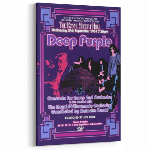 Deep Purple Royal Albert Hall Retro Poster - Vintage Concert Art