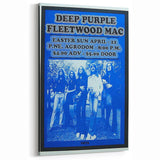 Deep Purple 1973 Concert Poster - Vintage Music Art with Fleetwood Mac