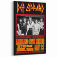 Def Leppard 1980s Concert Poster - Vintage Lakeland Art
