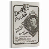 Dolly Parton Concert Poster - Vintage 1980s Music Art