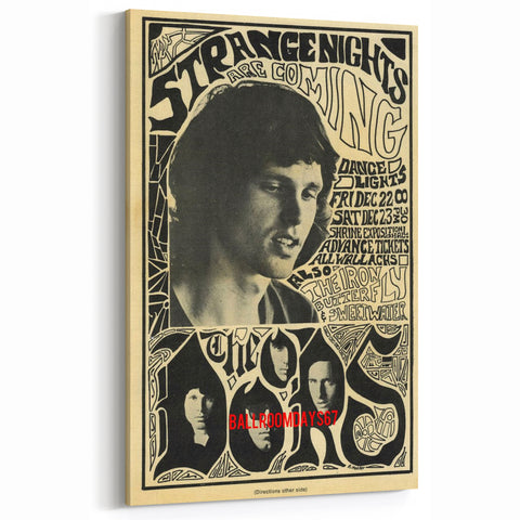The Doors 1967 Concert Poster - Vintage Rock Music Art