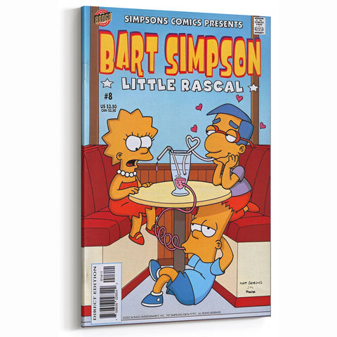 Vintage Comics Wall Art – Bart Simpson Retro Cartoon Poster
