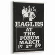 Eagles 1970s Forum Concert Poster - Vintage Rock Music Art