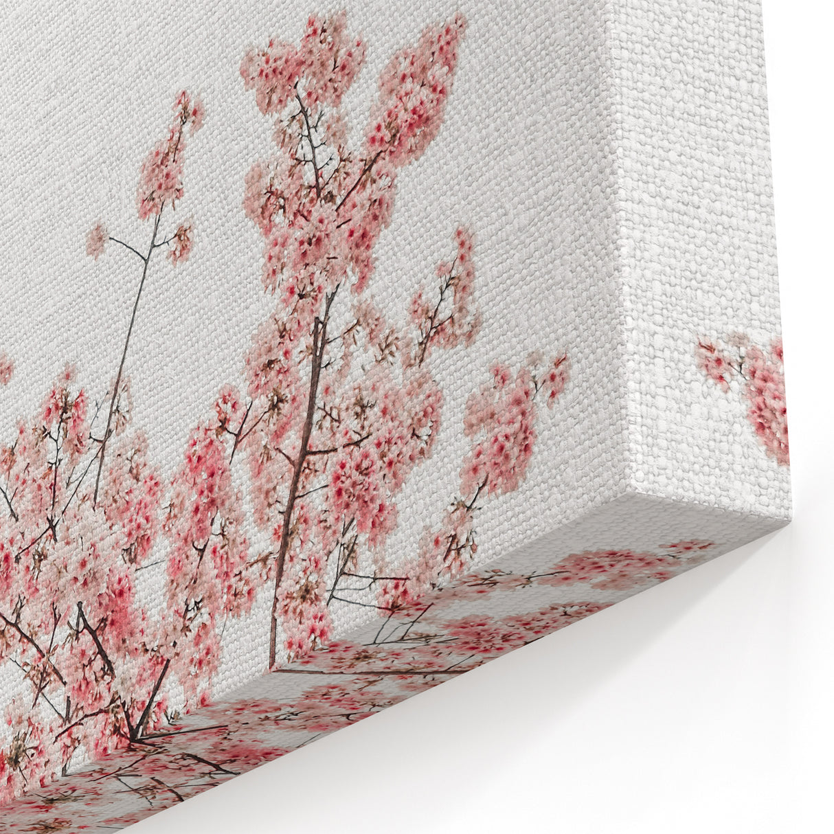Spring Wall Art – Minimalist Cherry Blossom Canvas Print