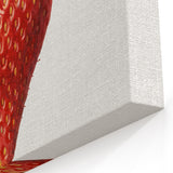 Strawberry Fruits Wall Art - Fruit Canvas Art & Kitchen Fruit Decor