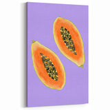 Papaya Fruit Art Prints - Fruit Wall Decor & Botanical Kitchen Art