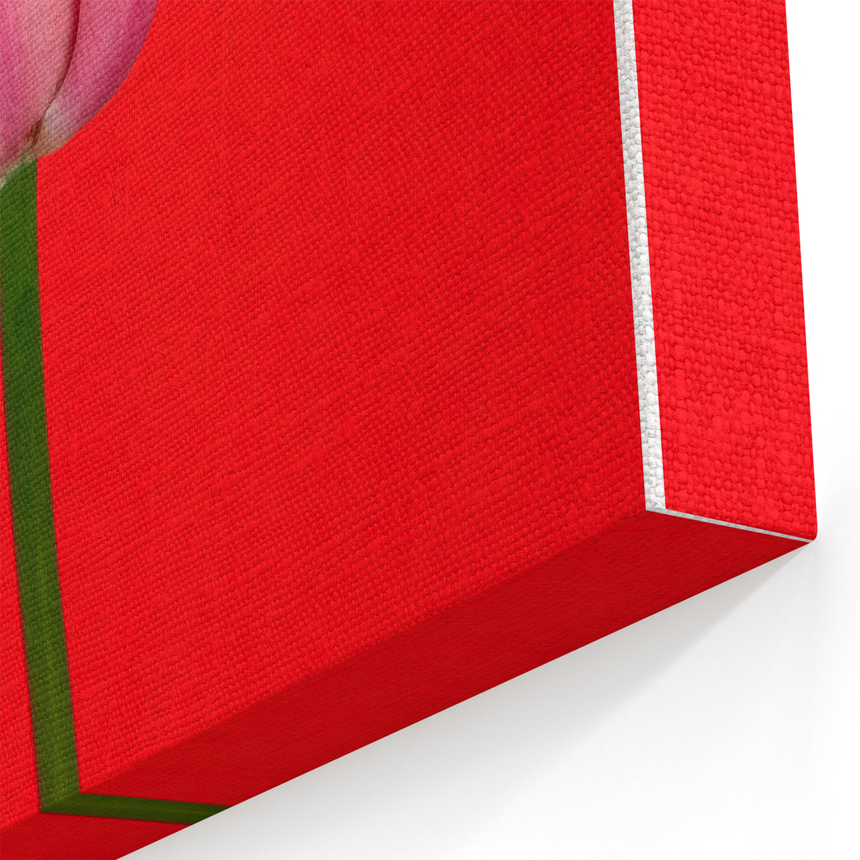 Floral Wall Art – Bold Red Tulip Spring Canvas Art for Home