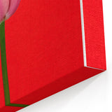 Floral Wall Art – Bold Red Tulip Spring Canvas Art for Home