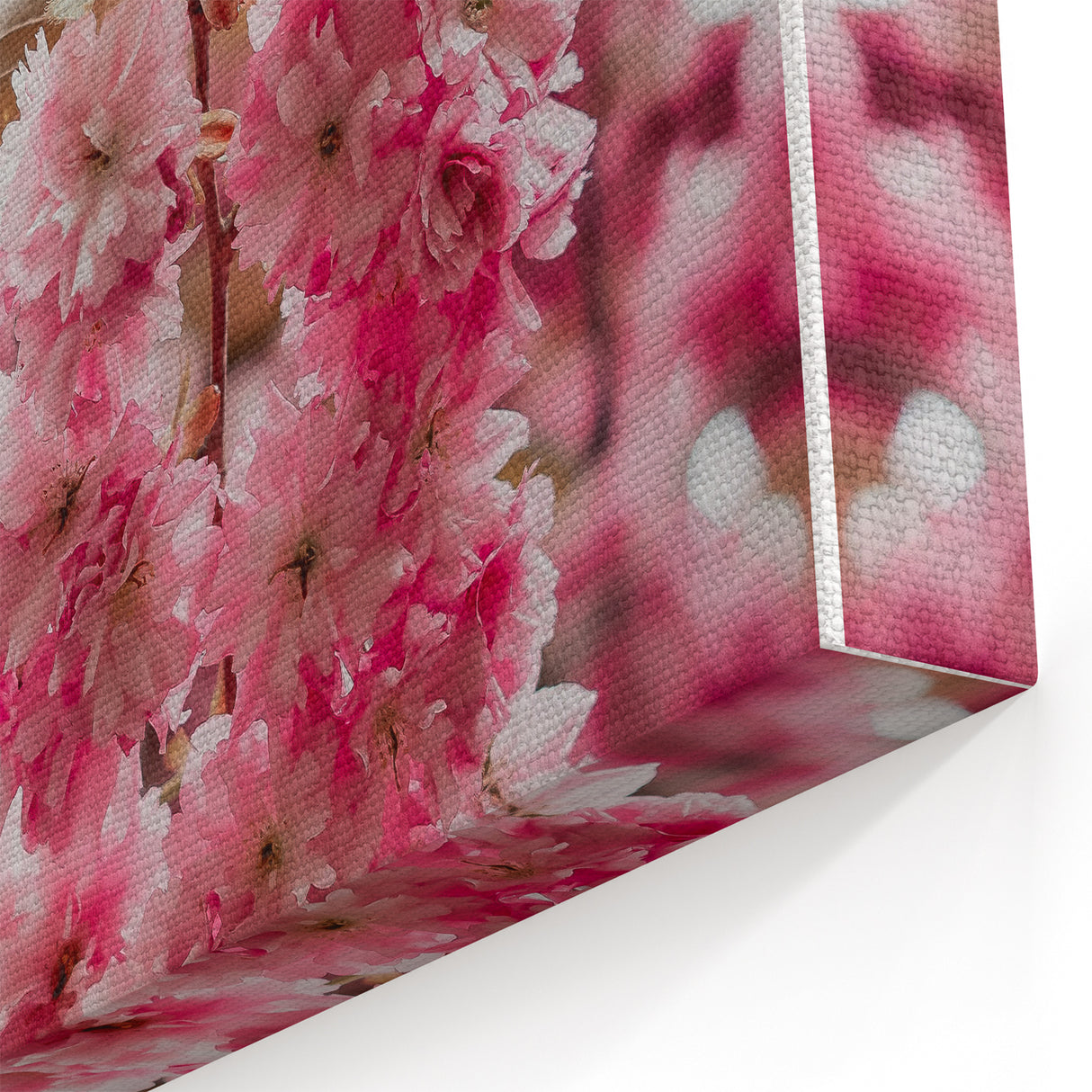 Spring Wall Decor – Soft Pink Cherry Blossom Canvas Art