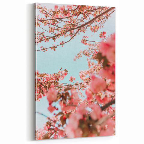 Spring Art Prints – Cherry Blossom Branches Canvas Wall Art