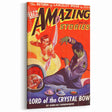 Vintage Magazine Cover Art - Amazing Stories Lord of the Crystal Bow