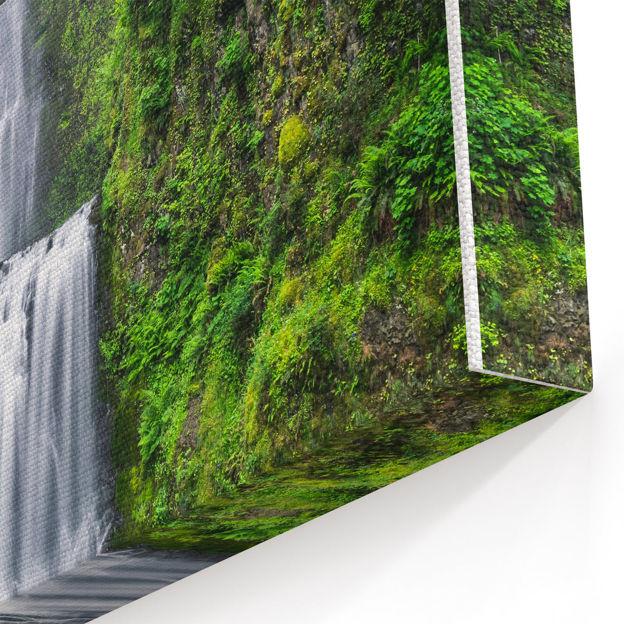 Spring Wall Art – Majestic Waterfall Landscape Canvas Print