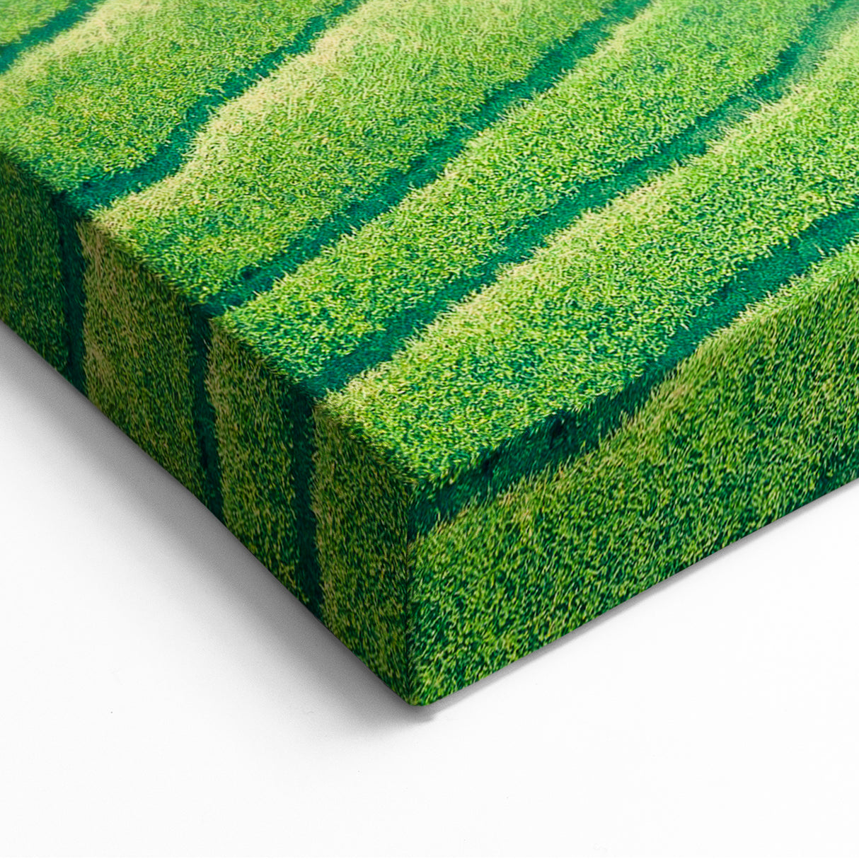 Spring Landscape Wall Art – Lush Green Terraced Fields Canvas