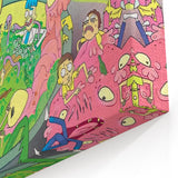 Vintage Comics Wall Art – Rick and Morty Retro Sci-Fi Poster
