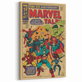 Vintage Marvel Tales Wall Art – Classic Superhero Anniversary Print