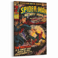 Collectible Comic Canvas Art – Spider-Man Vintage Comics Poster