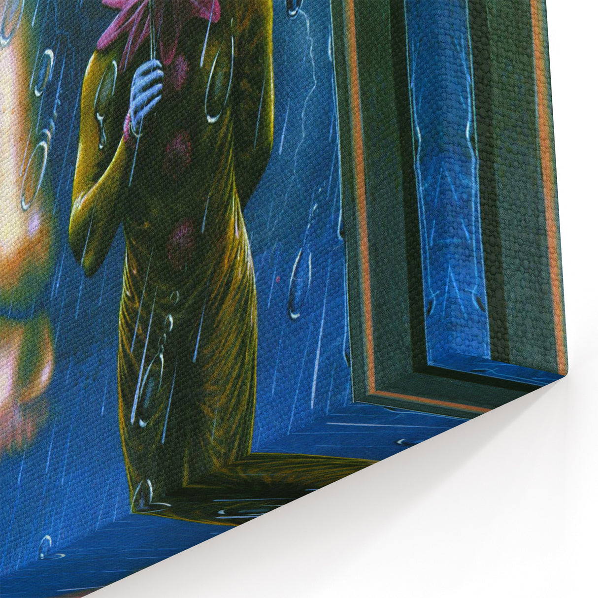 Vintage Cemetery Dance Cover Art – Clown in the Rain Retro Print