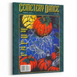Vintage Cemetery Dance Cover Art – Halloween Pumpkin Retro Print