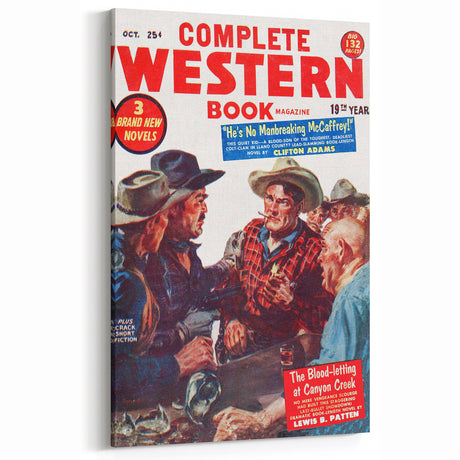Vintage Western Magazine Cover Art – Complete Western Book