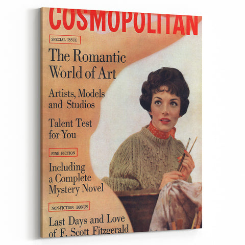 Vintage Cosmopolitan Magazine Cover Art – February 1959
