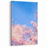 Blossoming Spring - Floral Wall Art with Cherry Blossoms & Sky