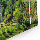 Scenic Spring Chapel - Spring Landscape Wall Art for Serene Spaces