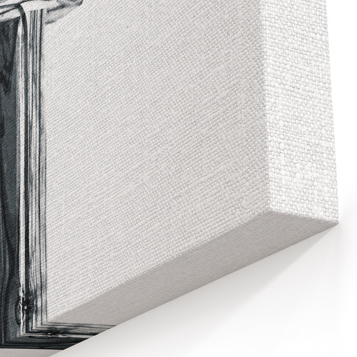 Minimalist Wooden Cross - Black & White Spring Wall Art for Peace