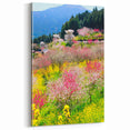 Spring Landscape Wall Art – Vibrant Floral Botanical Canvas Print