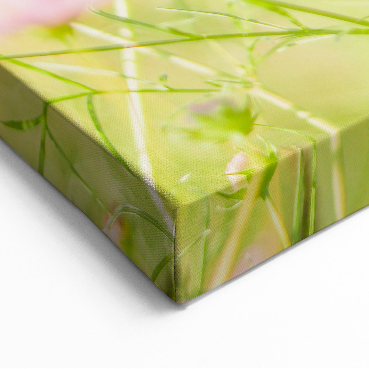 Soft Pink Floral Wall Art – Elegant Spring Botanical Canvas Print