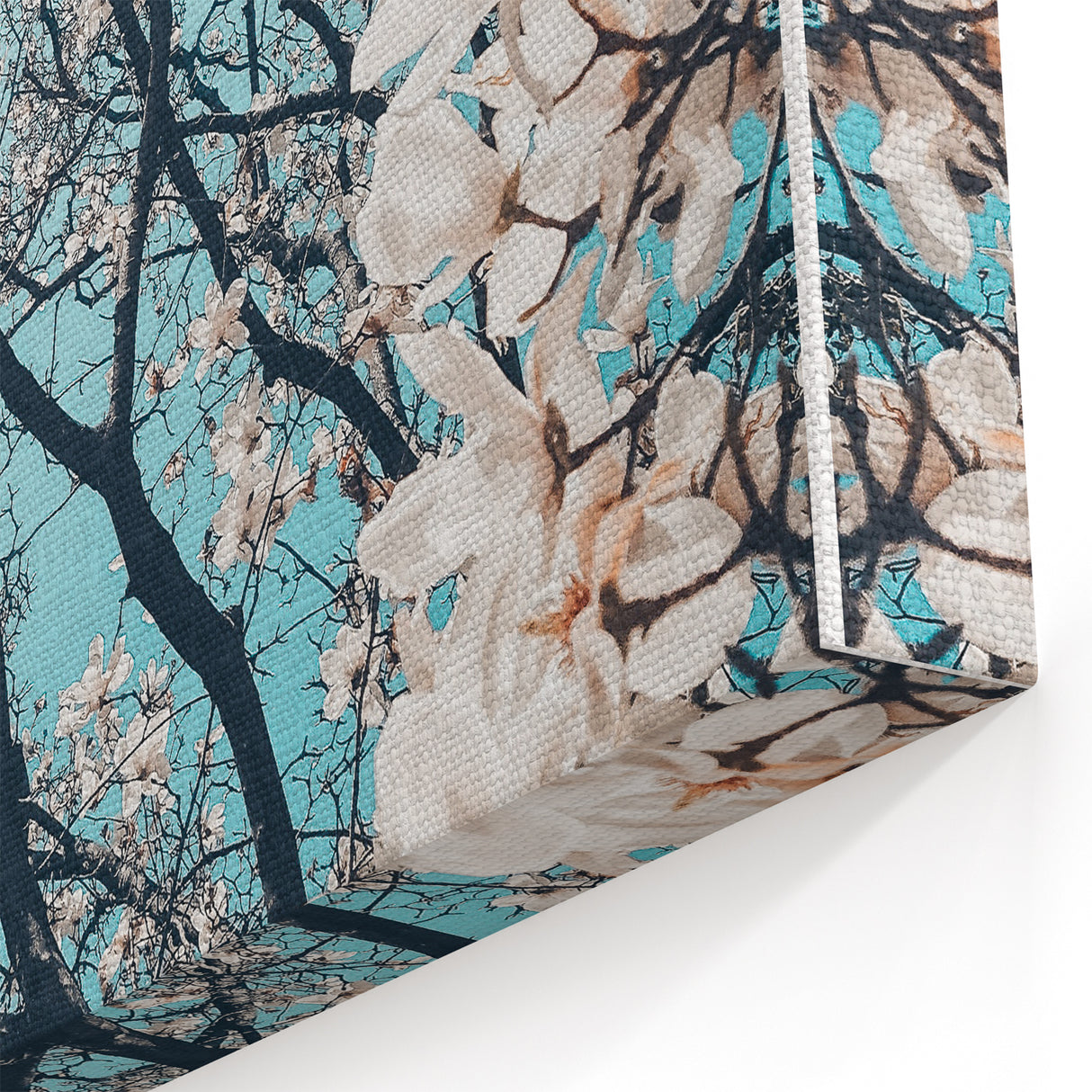 Magnolia Blossom Spring Wall Art – Botanical Canvas Print