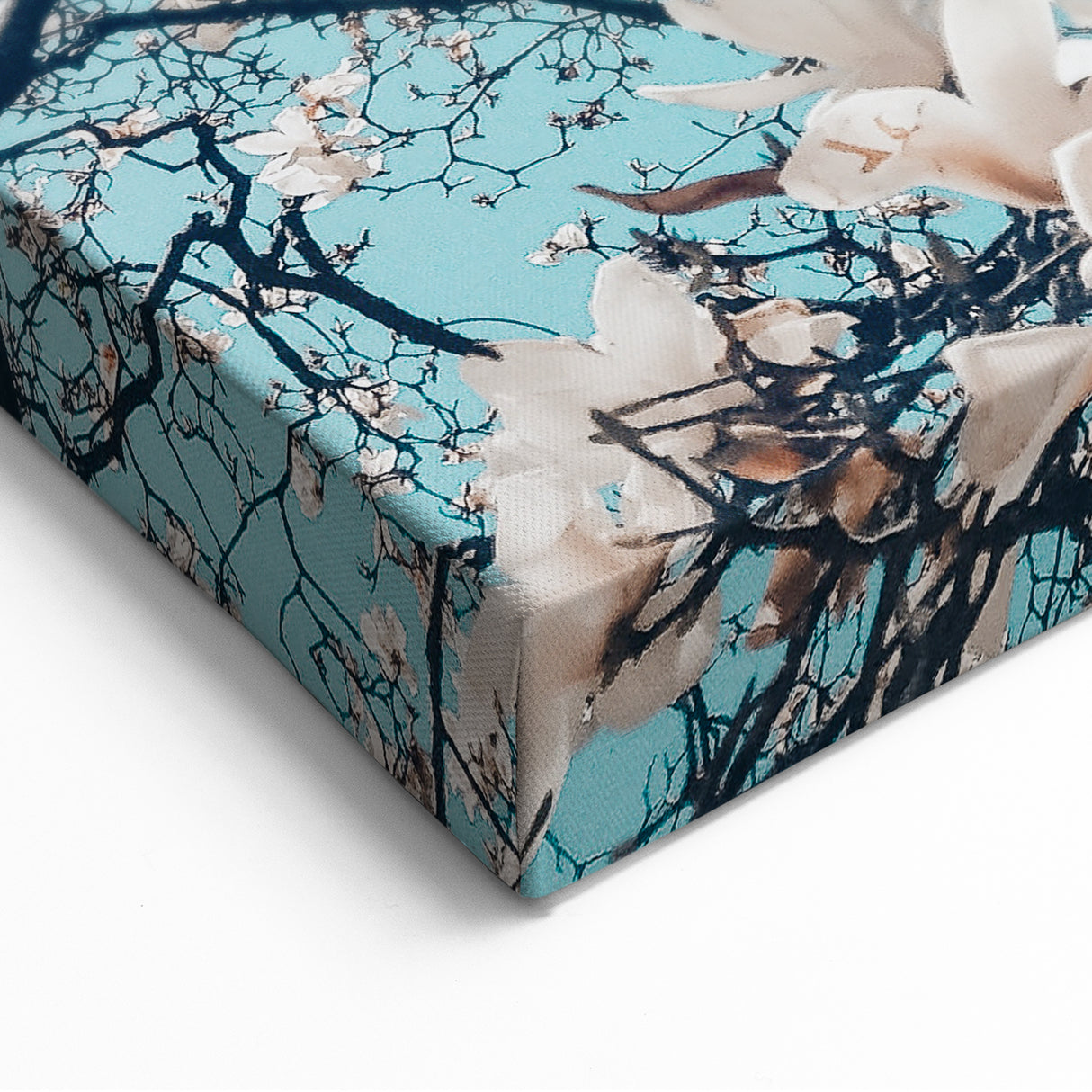 Magnolia Blossom Spring Wall Art – Botanical Canvas Print