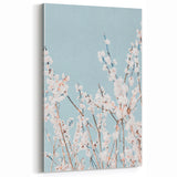 White Blossom Spring Wall Art – Elegant Botanical Canvas Print