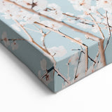 White Blossom Spring Wall Art – Elegant Botanical Canvas Print